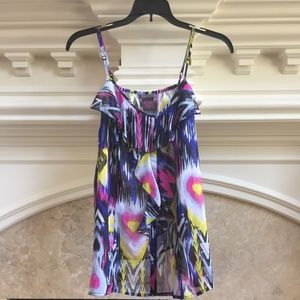 Ruffled Print Camisole Top by Fire Los Angeles